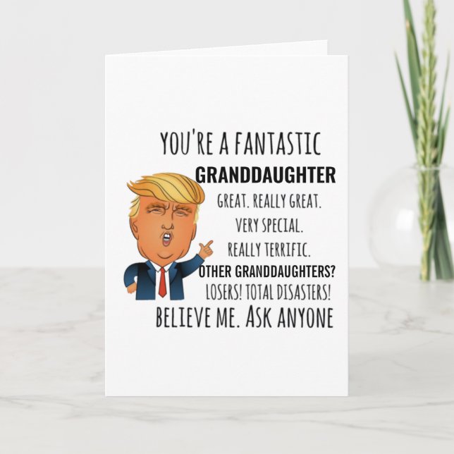Granddaughter Best Gift Card (Front)