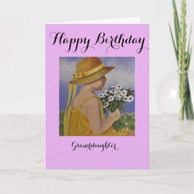 Granddaughter/ Birthday card (Front)