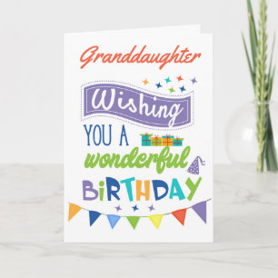 Granddaughter Birthday Card