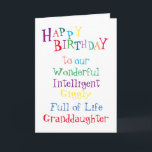 granddaughter birthday card.girls.daughters.female card<br><div class="desc">from my heart</div>