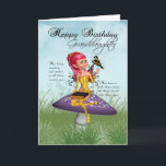Granddaughter Birthday Card With Fairy And Chaffin<br><div class="desc">Granddaughter Birthday Card With Fairy And Chaffinch</div>