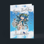 Granddaughter Birthday Card - With Sky Fairy On Ro<br><div class="desc">Granddaughter Birthday Card - With Sky Fairy On Rocking Horse</div>