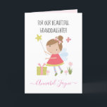 Granddaughter birthday fairy girls whimsical  card<br><div class="desc">An adorable birthday card with the cutest little fairies that you can personalise with your granddaughter's name. The birthday fairy collection is perfect for little girls who adore magical creatures. You can choose between two types of card. You can choose either silky gloss paper or matte paper. Matte, is a...</div>