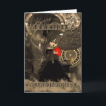 Granddaughter Birthday Steampunk Moonies Cutie Pie Card<br><div class="desc">Granddaughter Birthday Steampunk Moonies Cutie Pie</div>