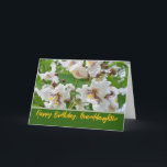 Granddaughter Birthday with Catalpa Blooms Card<br><div class="desc">Catalpa tree blossoms decorate the cover of this birthday card for a granddaughter. Add your granddaughter’s name to the cover if you like. The blooms are like beautiful orchids. Perfect for a spring birthday. Art,  image,  and verse copyright © Shoaff Ballanger Studios,  2024.</div>