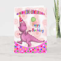 Granddaughter Birthday With Pink Dragon Soda