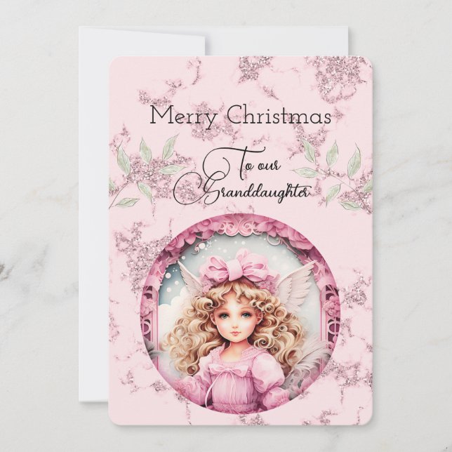 Granddaughter Blonde Doll Christmas Wishes (Front)