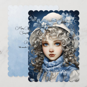 Granddaughter Blonde Haired Girl Christmas Wishes