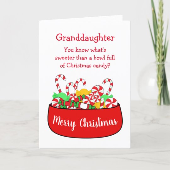 Granddaughter Christmas Card  Zazzle.co.uk