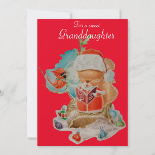 Granddaughter Christmas Greetings Card