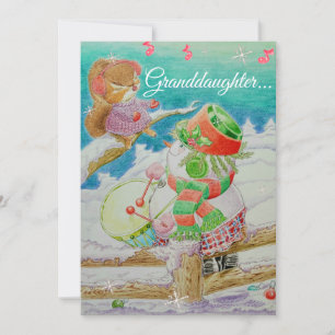 Granddaughter Christmas Greetings Card