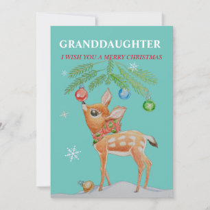 Granddaughter Christmas Holiday Card
