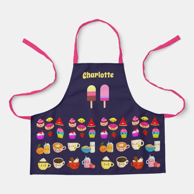 Granddaughter Cooking Baking Party Food Birthday Apron (Front)