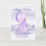 Granddaughter Cute Feminine Birthday Card<br><div class="desc">Granddaughter Cute Feminine Birthday Card</div>