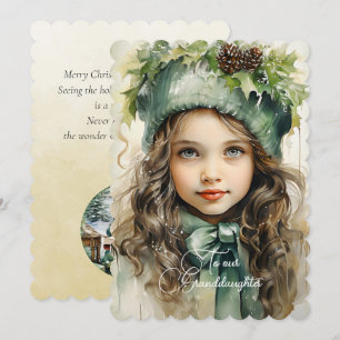 Granddaughter Dark Haired Girl Christmas Wishes