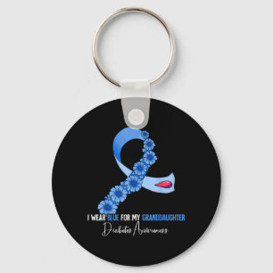 Granddaughter Diabetes Awareness Key Ring