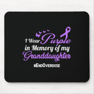 Granddaughter Drug Overdose Awareness Memory  Mouse Mat
