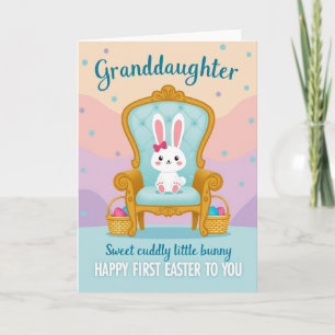 Granddaughter Easter Bunny Card