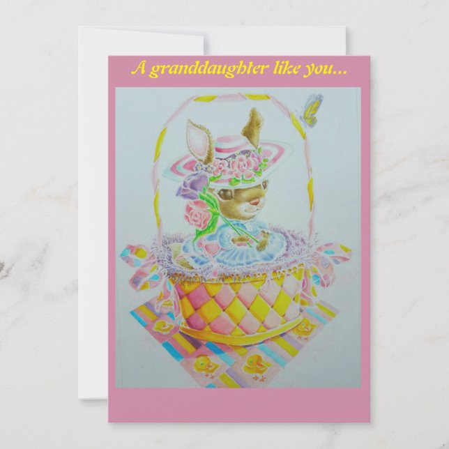 Granddaughter Easter card (Front)