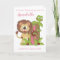 Granddaughter First Birthday Cute Lion Photo Card