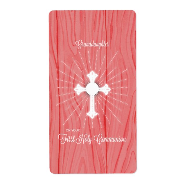 Granddaughter First Communion Cross and Rays (Front)