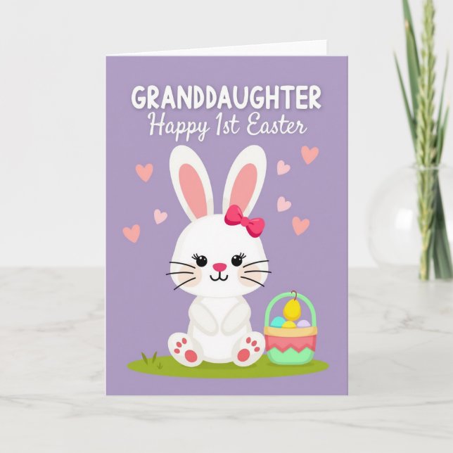 Granddaughter First Easter Card (Front)