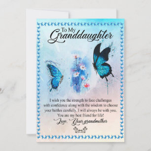 Granddaughter Gift   Love Grandmother Family Group Holiday Card