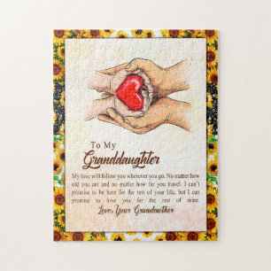 Granddaughter Gift   Love Grandmother Family Group Jigsaw Puzzle