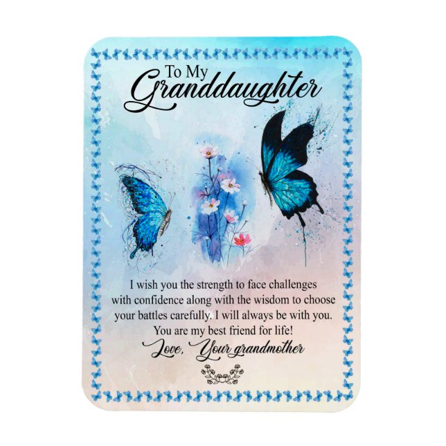 Granddaughter Gift | Love Grandmother Family Group Magnet (Vertical)