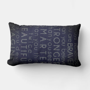 Granddaughter Gift Motivational Words Personalised Lumbar Cushion