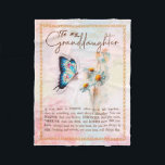Granddaughter Gifts | From Grandpa Grandma Family Fleece Blanket<br><div class="desc">Granddaughter Gifts | Love From Grandma Grandpa Matching Family Group Butterfly Daisy Flowers Blanket</div>