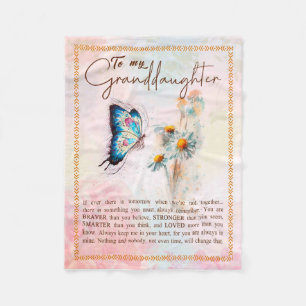 Granddaughter Gifts   From Grandpa Grandma Family Fleece Blanket