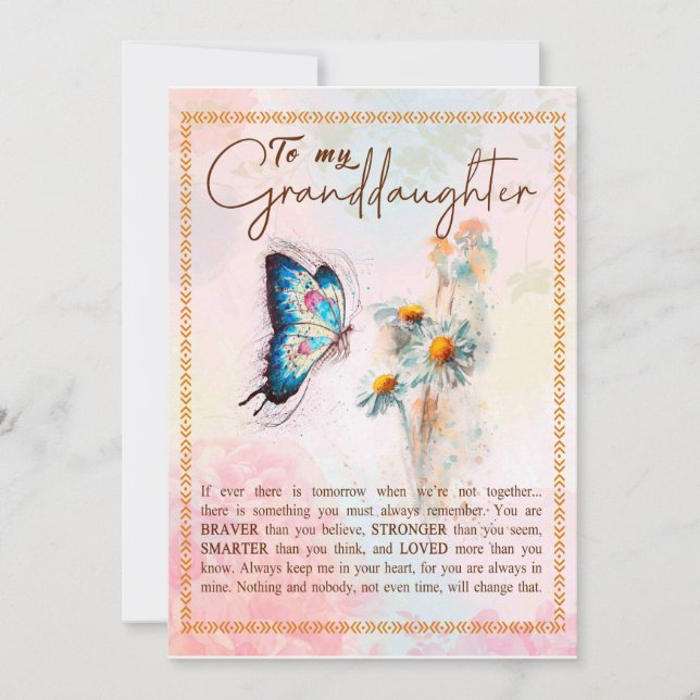 Granddaughter Gifts | From Grandpa Grandma Family Invitation (Front)