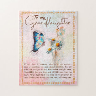 Granddaughter Gifts   From Grandpa Grandma Family Jigsaw Puzzle