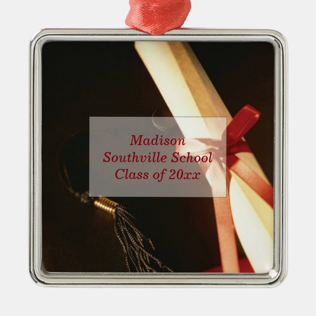 Granddaughter Graduation Wishes, Ornament (Front)