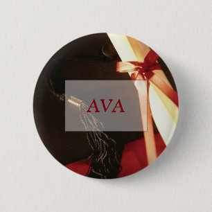 Granddaughter Graduation Wishes, Round Gift 6 Cm Round Badge
