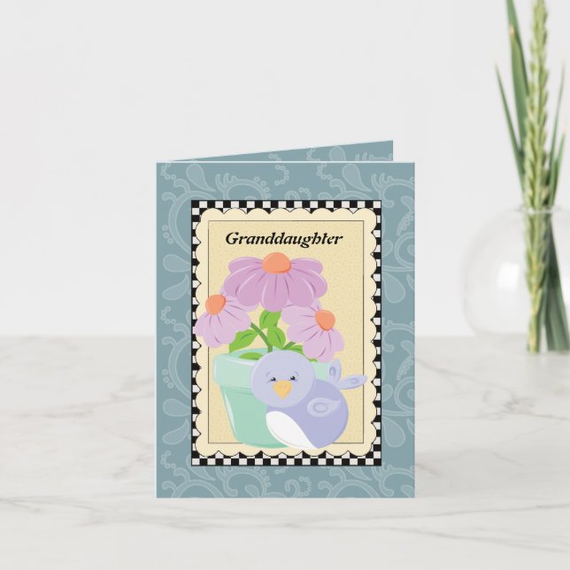 Granddaughter greeting card (Front)