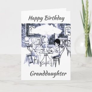 "GRANDDAUGHTER" HAPPY BIRTHDAY CARD