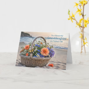 Granddaughter Happy Mothers Day Flowers Card