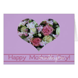 granddaughter  Happy Mother's Day rose card