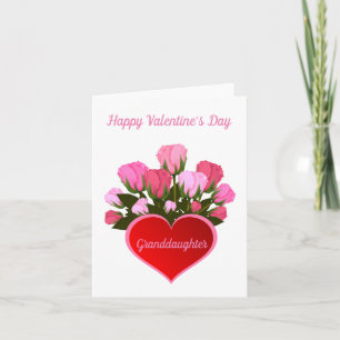 Granddaughter Happy Valentine's Day Card