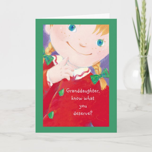 Granddaughter Holiday Card (Front)