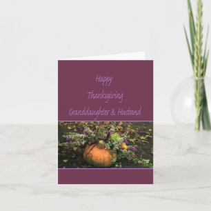 Granddaughter & Husband Thanksgiving Card