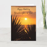 Granddaughter-in-Law Birthday Card<br><div class="desc">Sunset</div>