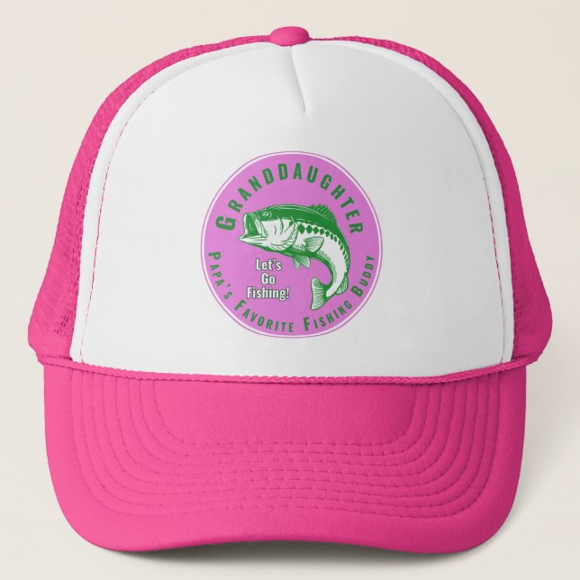 Granddaughter Is My Fishing Buddy  Trucker Hat (Front)