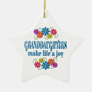 Granddaughter Joy Ceramic Tree Decoration