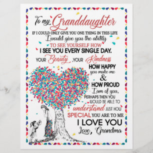 Granddaughter Lovers   Letter To My Granddaughter Custom Letterhead
