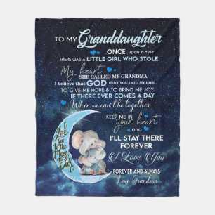 Granddaughter Lovers Letter To My Granddaughter Fleece Blanket