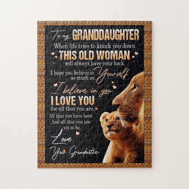 Granddaughter Lovers | Letter To My Granddaughter Jigsaw Puzzle (Vertical)