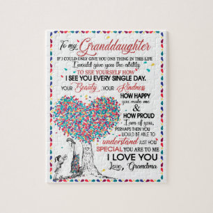 Granddaughter Lovers Letter To My Granddaughter Jigsaw Puzzle